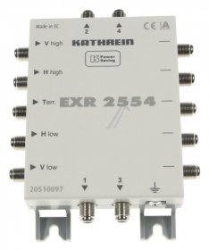 Kathrein Multi Switch - Exr 2554 Multischalter Durchgang 5 Auf 4 5-862 U. 4 X 950-2150 Mhz