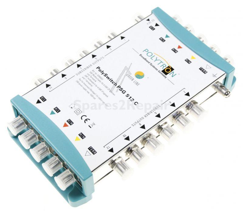 Polytron Multi Switch - Psg 512 C Cascadeable Multiswitch, 5 In- 12 Out, Sat- Terr Active