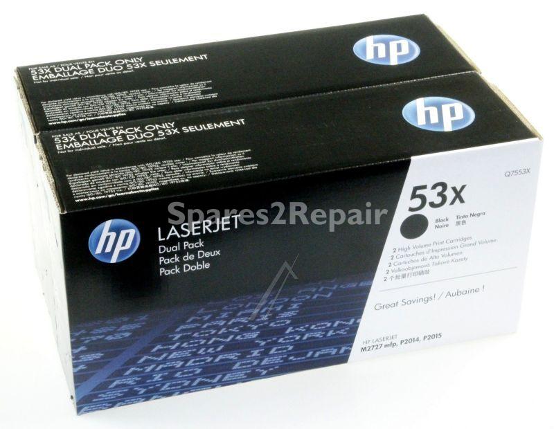 Hewlett Packard Toner Cartridge - 53xd Q7553xd Toner Cartridge Double Pack Black Each 7 0k