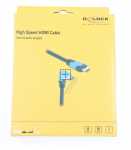 Delock Hdmi Cable - High Speed Hdmi Kabel Stecker Gerade Zu Stecker 90° Unten Gewinkelt 48 Gbps 8k 60 Hz 2 M