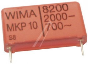 Wima Mkp10 Pulse Capacitor - 8200pf 2000v Mkp10 Impulskond. Rm=22,5mm -