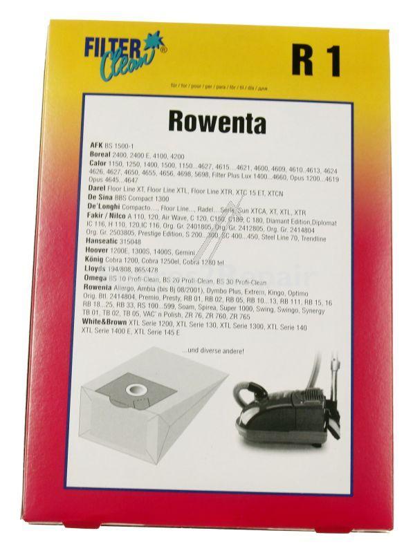 Filterclean Vacuum Cleaner Bags - R1 000051-k Dust Bags X 5