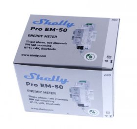 Shelly Smart-home - 219772 Shelly_proem_50a Pro Em 50a Stromzahler Inkl 2x 50a Klemmen Messfunktion Wlan Lan Bt