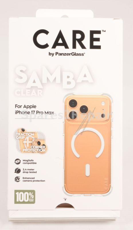 Panzerglass Leather Bag Gsm - Care By Panzerglass Fashionable Case Samba Transparent With White Magsafe Iphone 17 Air - CR69281