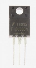 Fairchild Diode - Ffpf10u60dn Diode Ultrafast 600v 10a To-220f