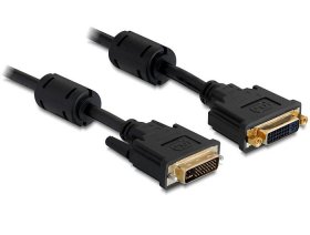 Delock Dvi Cable - 83106 Extension Cable Dvi 24+5 Male > Female 1m