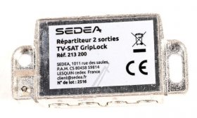 Sedea Aerial Distributor 2-way - 213200 2-way Distributor With Coax Screw Connections