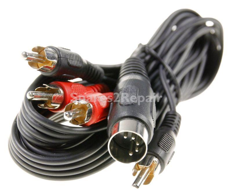 Phono Plug/din-plug - 4xphono Male To 5pin Din Female Cable