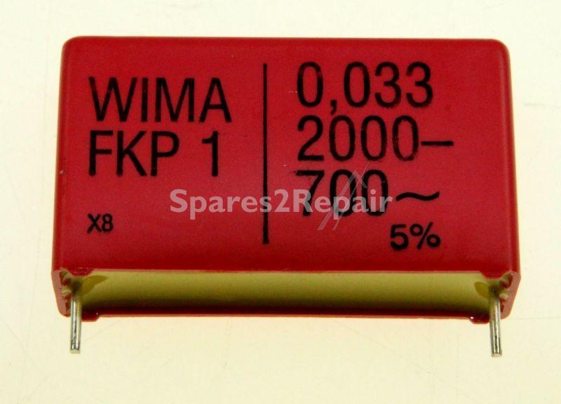 Wima Fkp1 Pulse Capacitor - 0 033uf-2000v Fkp1u023307c00kssd Fkp1 Pulse Capacitor Rm=37 5mm