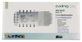 Axing Multi Switch - Spu 58-05 Multiswitch 5 In 8 Quad-lnb