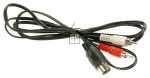 Com Phono Plug/din-plug - 2xrca-plug - Din 5p Plug, 1,5m
