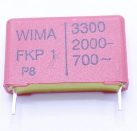Wima Fkp1 Pulse Capacitor - 3300pf-2000v Fkp1-impulskondensator Rm=22,5 -rohs-konform-