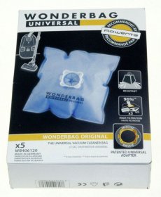 Vacuum Cleaner Bags - Wonderbag Wb406120 Bag X5 [Groupe SEB]