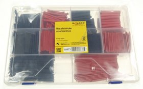 Delock Heat Shrink Tubing - Heat Shrink Tube Assortment Box, Red - Black, 520 Pieces