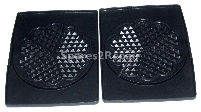 Fritel Baking Tray - 142355 Set Baking Plates For Heartshaped Waffles