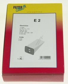 Filterclean Vacuum Cleaner Bags - E2 000125-k Non Woven Dust Bags X 4