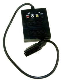 Manual Scart Switch Box - Scart-plug-2xscart+3xrca+s-video + Switch