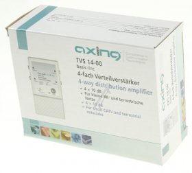 Axing Aerial Amplifier - Tvs 14-00 Verteilverstarker Bk-tauglich 4-fach-verteilung