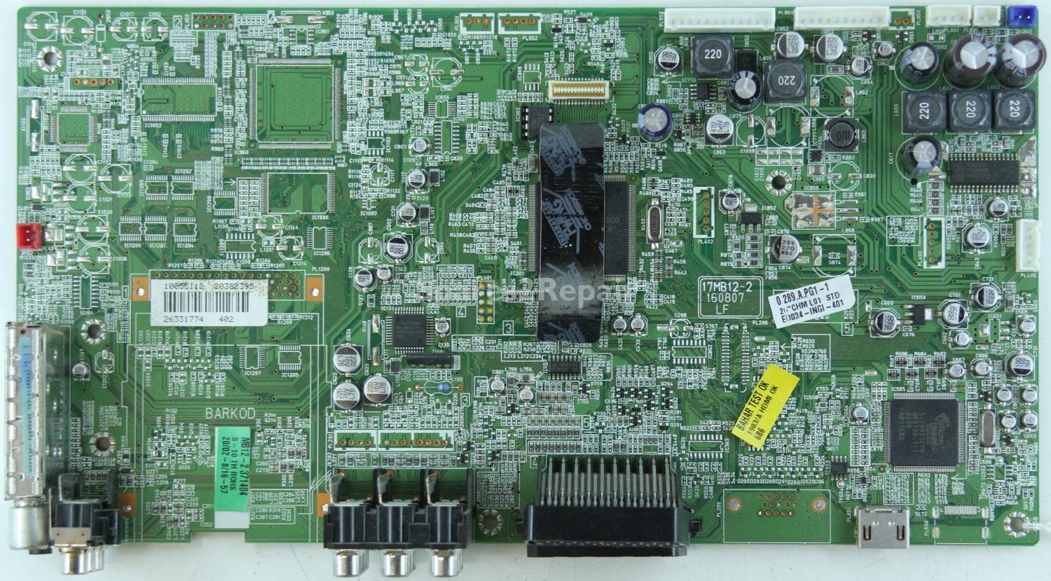 Acoustic Solutions LCD26761HDF - Main AV - 17MB12-2 - 20382395 - 160807 LF