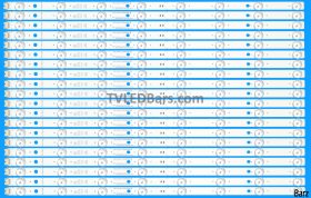 LG LED Backlight Array LG AGM76110201 AGF30099101 55" HC550DQB-SLUA1 SSC_SlimDRT_55SK85(40B)_S 20pcs