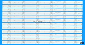 Barz LED Backlight Array Sharp 49" LY.4KE02G001 LY.4YE01G001 LC.48U12G001 HWV4951Y HWV4953-01Y HWV4951-05C HWV4951-11C RF-AJ490E30-0601S 10pcs
