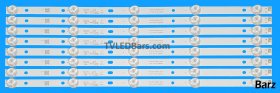 Barz LED Backlight Array Philips 43PFT4001 K430WDR K430WD9 43" K420WDB K420WD7 42" 8pcs