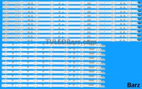 Barz LED Backlight Array Samsung UE60JU6800 BN96-38483A + BN96-38484A CY-TJ060HGSV2H CY-TJ060HGSV1H V5DR_600SCA_R0 + V5DR_600SCA_R0 20pcs