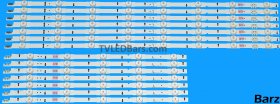 Samsung LED Backlight Array Samsung BN96-30433A + BN96-30434A 60" D4GE-600DCA-R2 + D4GE-600DCB-R2 14pcs