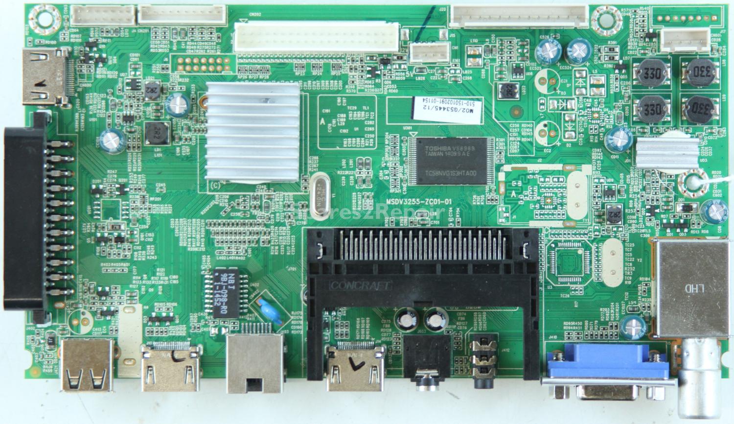 JVC LT-40C550 - Main AV - MSDV3255-ZC01-01 - M02/G53445/12