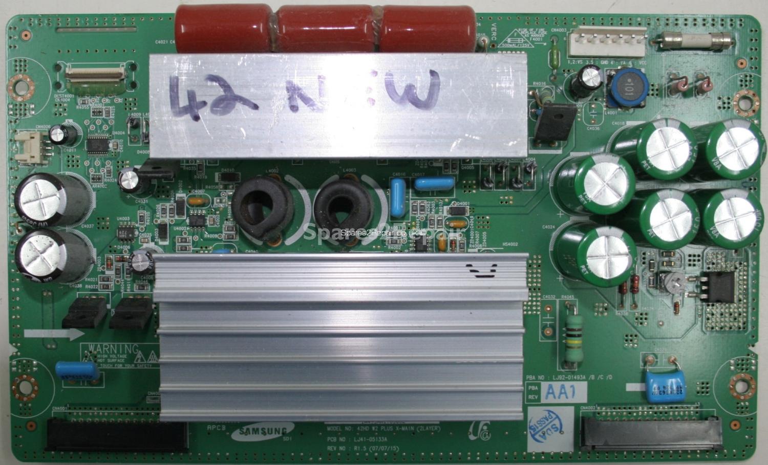 Philips 42PF5532D/05 - XSUS - LJ41-05133A - R1.5 - LJ92-01493A - 42HD W2 PLUS X-MAIN