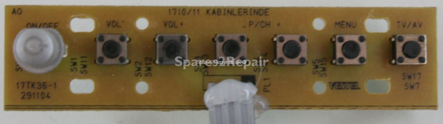 Wharfedale LCD2010A - Buttons - 17TK36-1 - 291104